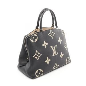 Louis Vuitton Empreinte Grand Black Beige Two Palais tone Handbag